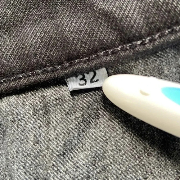 NWT AskkNY Slim Crop Wide Leg Jeans Black Resin size 32 - Picture 10 of 10